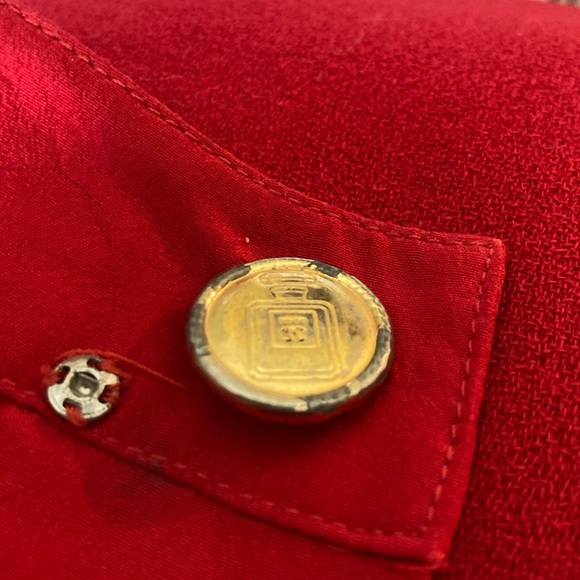 Chanel Classic Red Two Piece Shirt and Dress - Picture 4 of 6